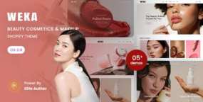 Weka美妆跨境电商Shopify主题_化妆护肤品独立站模板