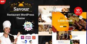 Savour餐饮企业WordPress主题v1.0.3_美食城网站模板