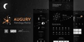 Augury占星占卜WordPress主题_塔罗牌算命网站模板