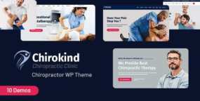 Chirokind WordPress主题_脊椎康复治疗诊所网站模板