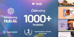 Hub汉化版v6.0.1 多用途企业建站WordPress主题 集成OpenAI