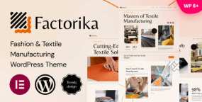 Factorika v1.0.7_WordPress纺织服装制造业主题