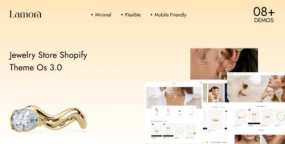 Lamora珠宝首饰Shopify3.0主题_高档珠宝配饰电商模板
