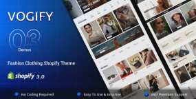 Vogify泳装内衣跨境电商Shopify主题_服装品牌电商模板