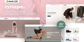 Synape跑鞋跨境电商Shopify主题_运动服饰电商模板