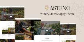 Asteno酒类零售商Shopify主题_葡萄酒电商模板