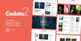 Codate博客杂志WordPress主题v2.0 | 在线杂志网站模板