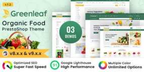 Greenleaf生鲜电商PrestaShop主题_有机食品电商模板