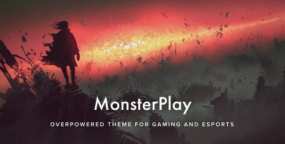MonsterPlay WordPress主题_游戏开发商&游戏周边商城模板
