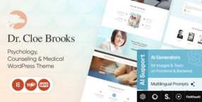 Cloe Brooks破解版_WordPress主题_心理咨询网站模板