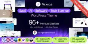 Nexsas破解版_WordPress软件行业主题_96+预制模板