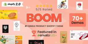 Boom Shopify主题_70多演示爆款单品专营电商模板
