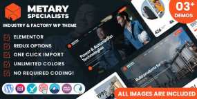 Metary v1.1 石油天然气WordPress工业主题