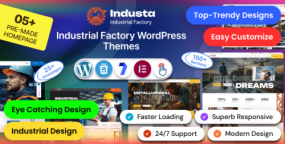 Industa WordPress主题_工业制造工厂企业网站模板