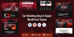 AutoAura汽车服务WordPress主题_汽修洗车门店建站模板