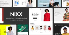 Shopify主题NIXX v1.0.0：极简时尚服饰配件类产品Shopify主题