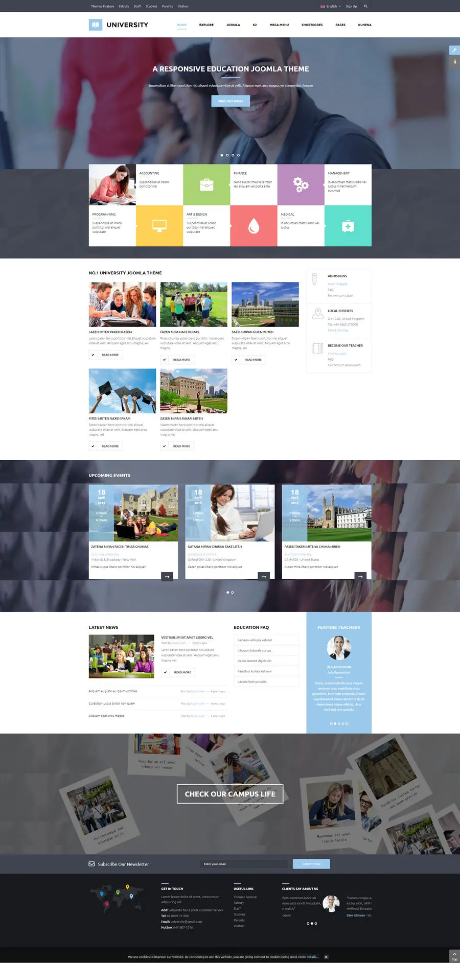 SJ University II学校和教育培训网站Joomla模板 v3.9.6 - 图片2 SJ University II学校和教育培训网站Joomla模板 v3.9.6 - 图片2