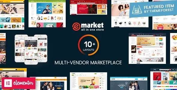 eMarket汉化版_多商户在线购物平台WooCommerce主题 - 图片1 eMarket v1.8.3-多商户响应式电子商务WordPress主题