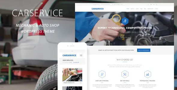 Car Service(v7.8)汽车美容维修服务WordPress主题 - 图片1 Car Service(v7.8)汽车美容维修服务WordPress主题 - 图片1