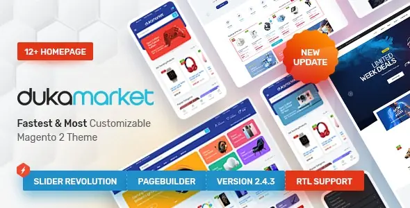 Duka速度和SEO优化通用跨境电商平台Magento主题V1.2.1 - 图片1
