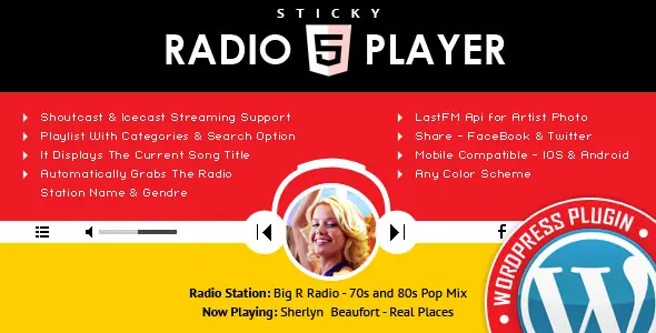 Sticky Radio Player 3.5 WordPress网页音频播放器插件 - 图片1