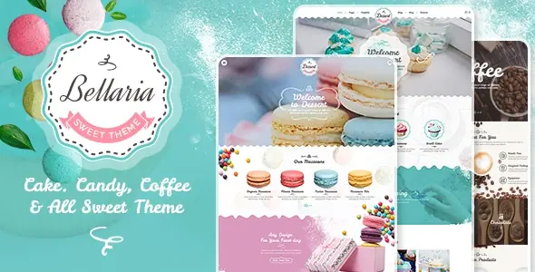 Bellaria(v1.1.9)蛋糕甜品店网站WordPress主题 - 图片1