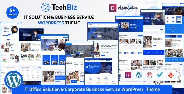 Techbiz WordPress主题_初创公司IT解决方案网站模板