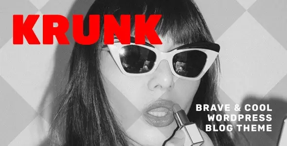 Krunk美妆美食博主博客网站WordPress主题