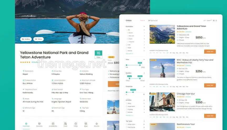 WP Travel Engine Pro破解版v9.4.0含全套扩展组件包 - 图片2 WP Travel Engine Pro破解版v9.4.0含全套扩展组件包 - 图片2