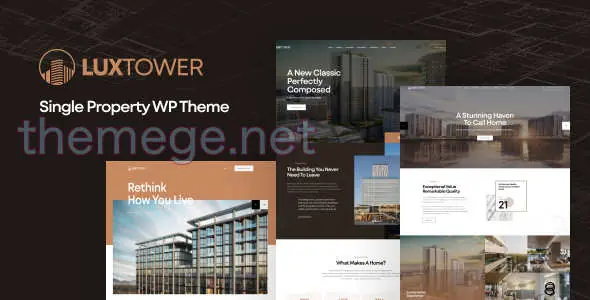 Luxtower v1.1.2|房地产中介公司业务网站WordPress主题