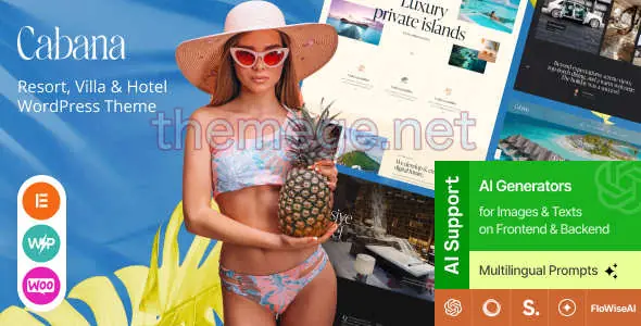 Cabana v1.0 | 度假村&度假胜地预订网WordPress主题 Cabana v1.0 | 度假村&度假胜地预订网WordPress主题