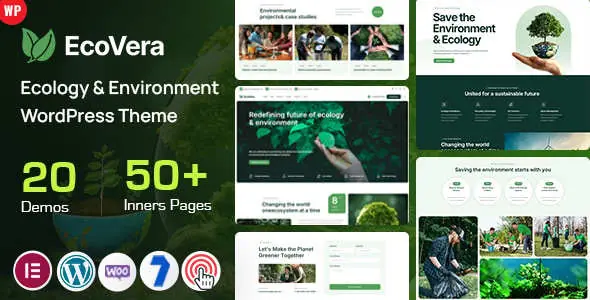 WordPress主题Ecovera 3.0 生态环保机构建站模板 WordPress主题Ecovera 3.0 生态环保机构建站模板