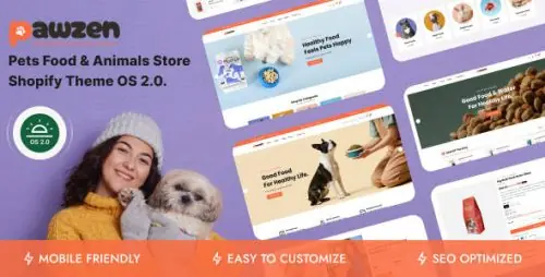 Pawzen Shopify宠物用品主题_猫粮狗粮跨境电商模板