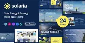 Solaria新能源WordPress主题_太阳能环保企业网站模板