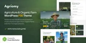 Agriomy农业建站WordPress主题_生态农场网站模板