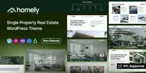 Homely楼盘展示WordPress主题_房地产中介网站模板