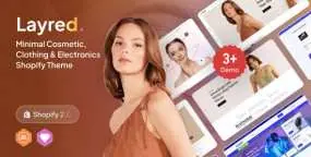 Shopify主题Layred｜美妆数码&时装商城模板