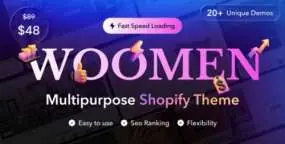 Woomen外贸女装电商独立站Shopify主题_20组演示