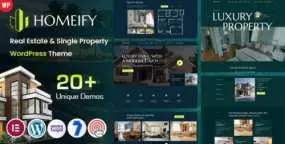 Homeify房地产WordPress主题_中介房源展示网站模板