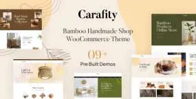Carafity WordPress主题_竹制品工艺品跨境电商模板