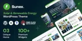 Sunex WordPress_光伏安装/绿色科技/环保企业网站模板