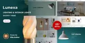 Lunexa Shopify主题_照明灯具跨境电商独立站模板