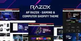 Ap Razox电竞游戏Shopify主题 | 游戏外设/数码配件商店模板