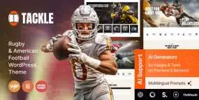 Tackle v1.0 WordPress运动俱乐部网站主题
