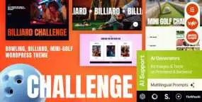 Challenge v1.0 保龄球与台球俱乐部WordPress主题