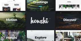 Honshi创意多用途作品集WordPress主题