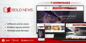 WordPress主题Bold News汉化版新闻媒体报纸杂志网站模板