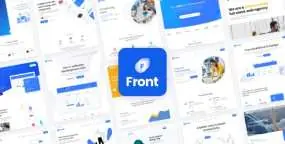 Front中文汉化版(v1.1.33)商务咨询企业网站模板WordPress主题