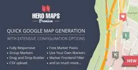 WordPress插件Hero Maps Premium 2.3.9 谷歌地图插件高级版