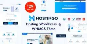 WordPress主题Hostingo 2.0 虚拟主机服务商网站模板&WHCMS模版
